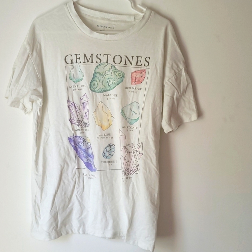 American Eagle Gemstone/Crystal Graphic Tee